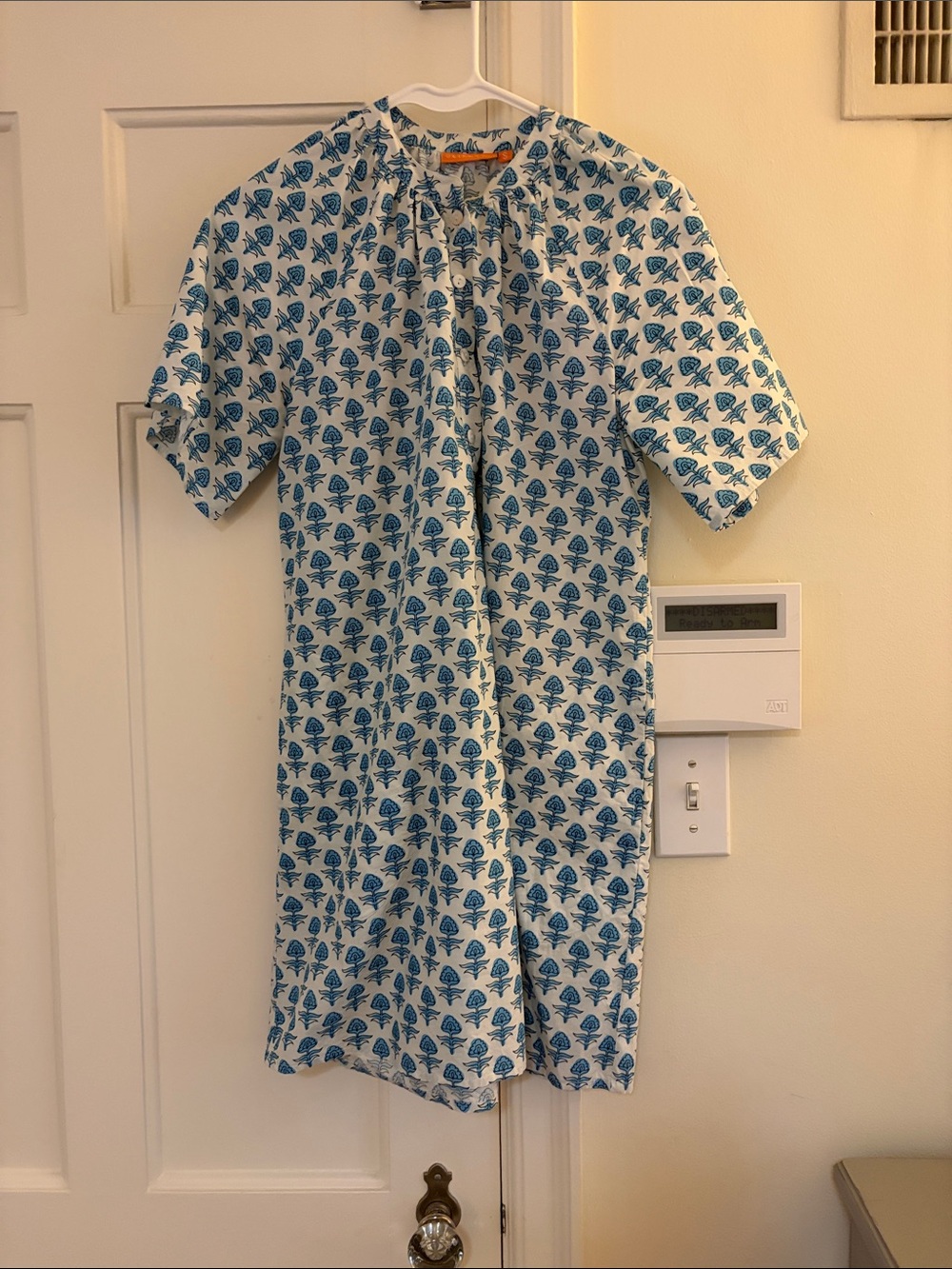 Oliphant blue print dress. Size small
